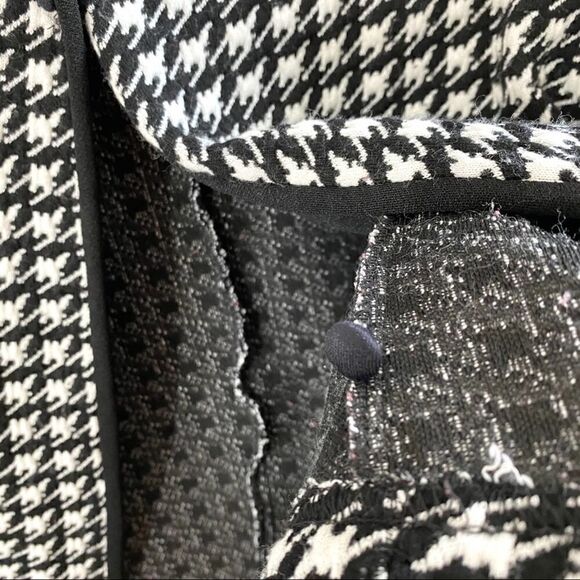Gail morgado houndstooth black/white knit sweater - Picture 4 of 7